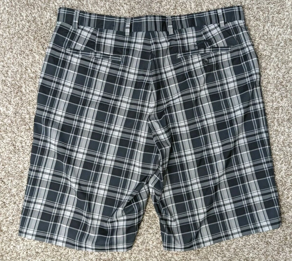 Pantalones Cortos Slazenger Para Hombre 38 Chino Golf Negro Gris Cuadros Profesional Ligeros Foto 3 de 4