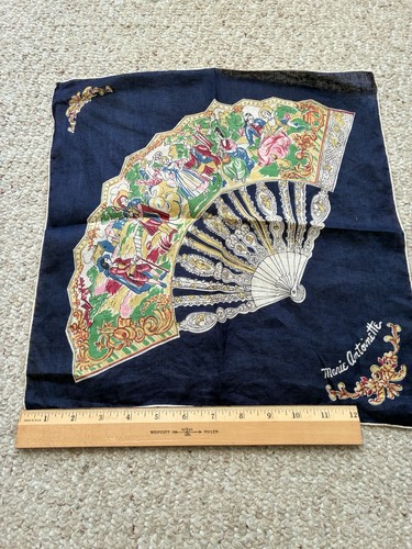 Marie Antoinette Vintage Handkerchief Hankie Hanky