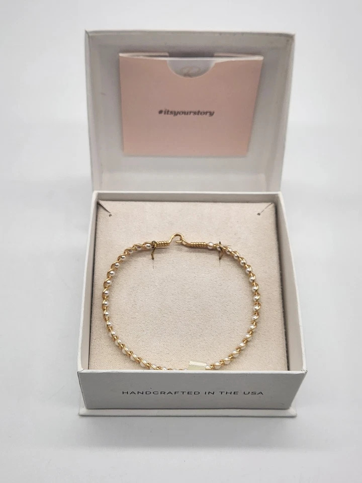 Ronaldo Jewelry REVIVE Gold and Pearl Bracelet Handcrafted in the USA - Image 2 of 4