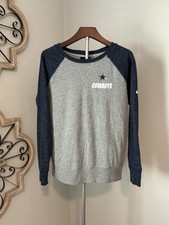 Dallas Cowboys Gym Vintage Pullover Charcoal Heathered Navy Sweatshirt Sz M
