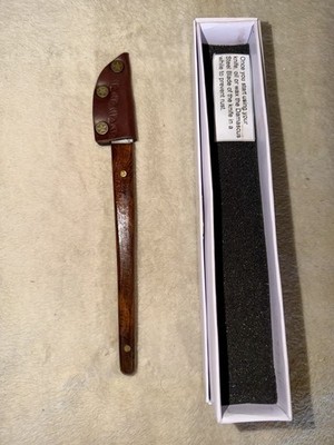 KM Tools Katz-Moses Damascus Woodworking Marking Knife w/ Sheath NEW IN BOX!!!