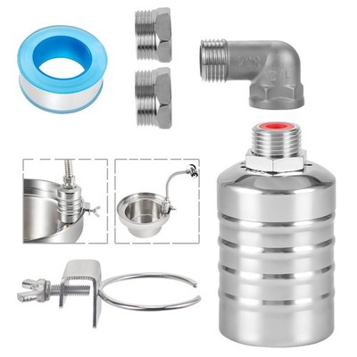 Valvula Flotador de Agua Acero Inox Control Automatico Nivel Agua 1/2'' 3/4'' 1''