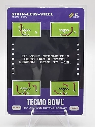2026 Bo Jackson Battle Arena Tecmo Bowl #PL167 Stain-Less-Steel Plays
