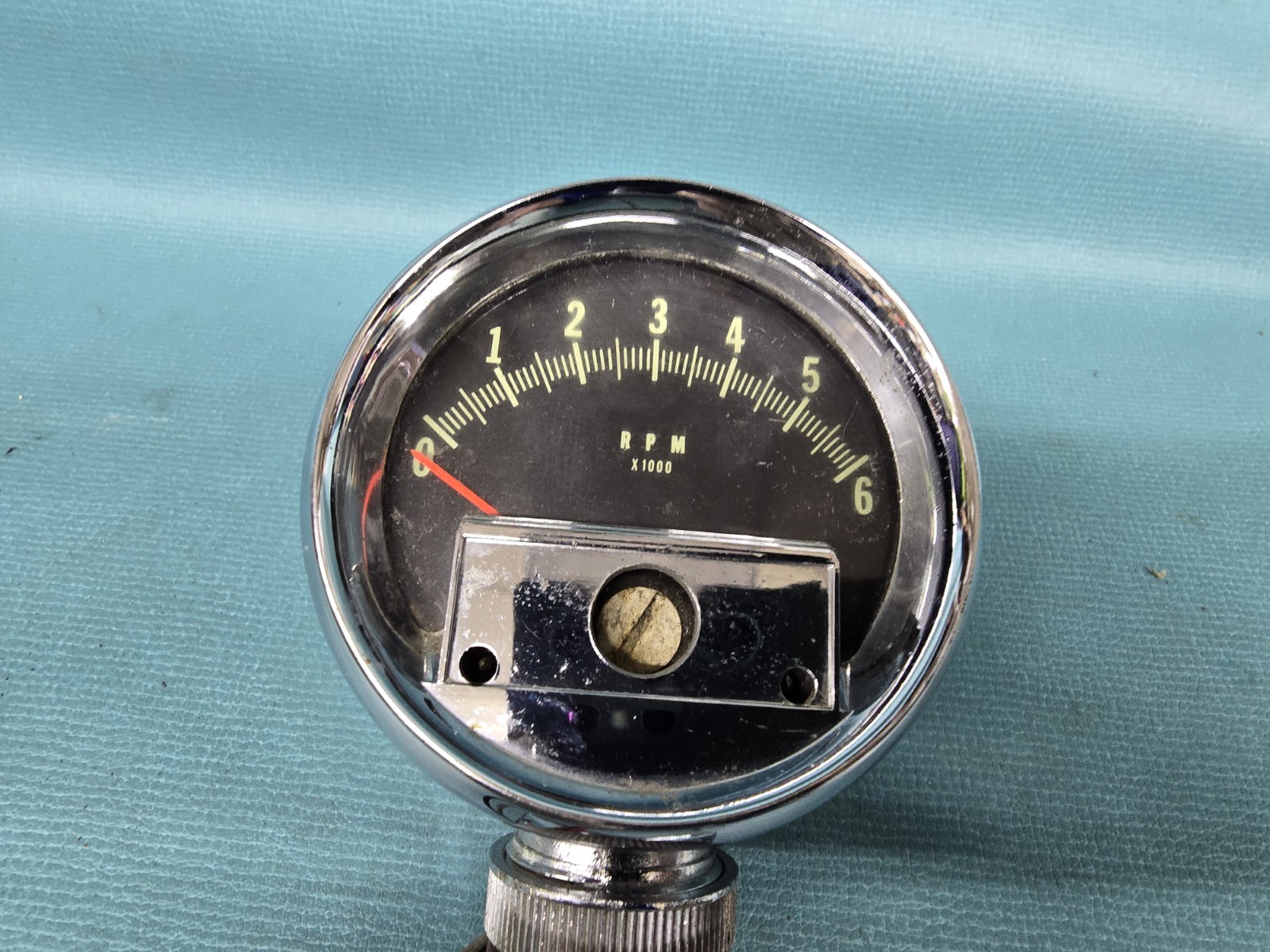 RARE 64 65 66 CHEVY BOWTIE TACHOMETER TACH GM CHEVELLE II NOVA ...