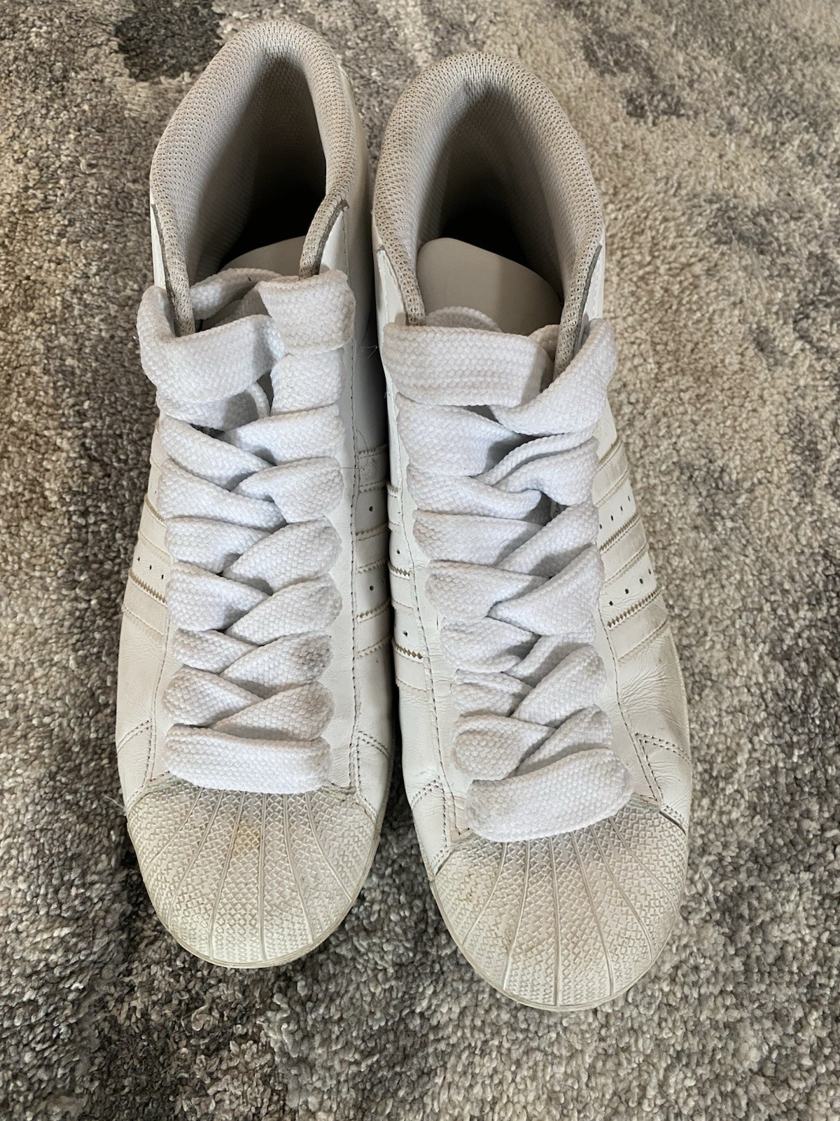 adidas Superstar Shell toe Pro model High Top Whi… - image 3