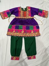 Embroidered Kuchi Dress Afghan Traditional Outfit Girls Size 2