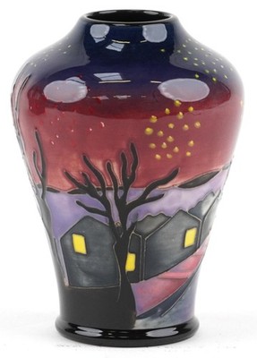 Moorcroft Vase Ltd.Ed 14/20 Vicky Lovatt ''Winter Night'' selten verpackt neu