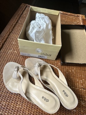 Dibs Phoebe Beige/KS Brushoff Sandals-Women's-SZ 9 NEW with box