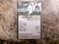 50 SIZE 100/16 GROZ-BECKERT B27 DCX27 RG POINT OVERLOCK SEWING NEEDLES A819