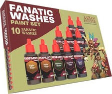 The Army Painter, Warpaints Fanatic Washes Paint Set, 10 x 18 ml Acrylic Pain...