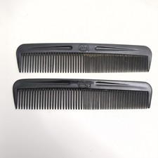 Vintage Goody Unbreakable Black Pocket Comb 5 Lot Of 2