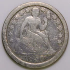 1850 Liberty Seated Dime 10c k663