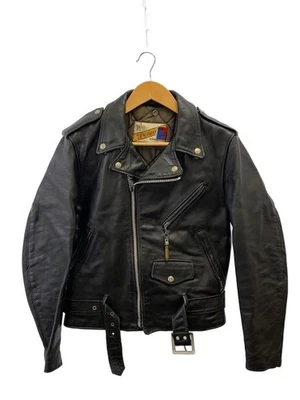 Schott Double Riders Chaqueta 36 Cuero Negro 4026 - Imagen 1 de 4