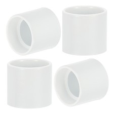4 Pcs Light Socket Shade Ring, 50 mm Metal Hanging Lamp Holder Parts, White