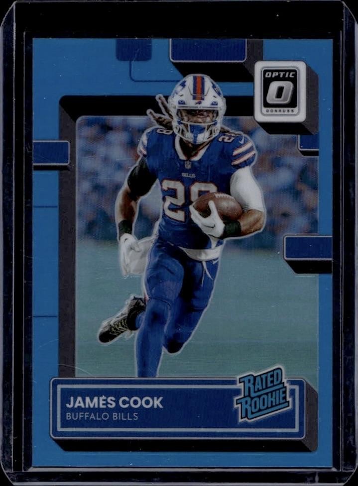 2022 Donruss Optic #215 James Cook Aqua #/299