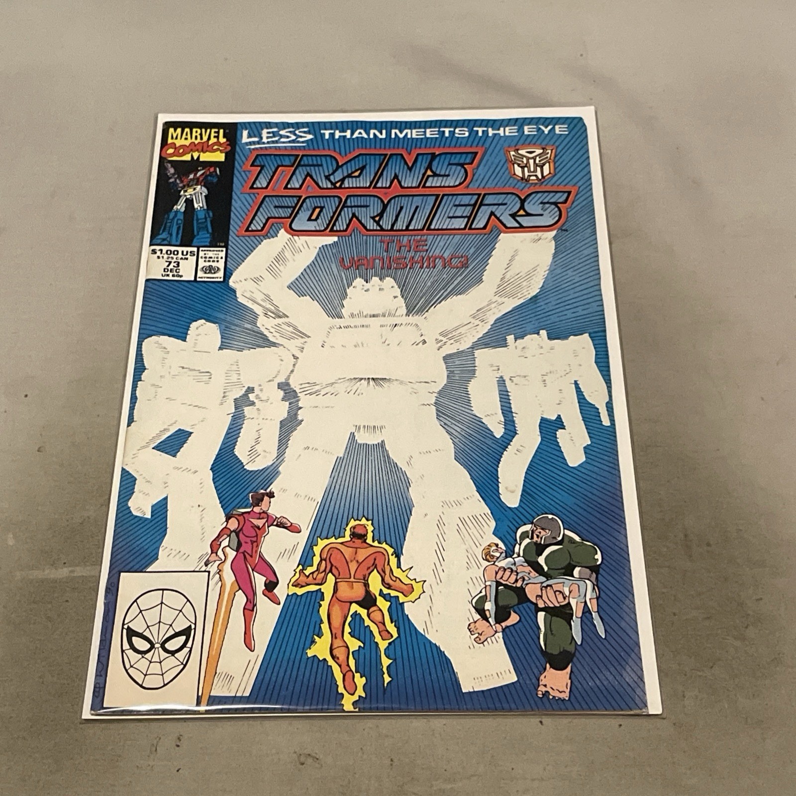 Transformers #73 (1990) Scarce Low Print Marvel Andrew Wildman Optimus Prime