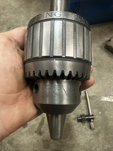 Jacobs USA 18N 3/4" MT 3 Morse Taper Super Ball Bearing Drill Chuck + Key - Picture 4 of 13
