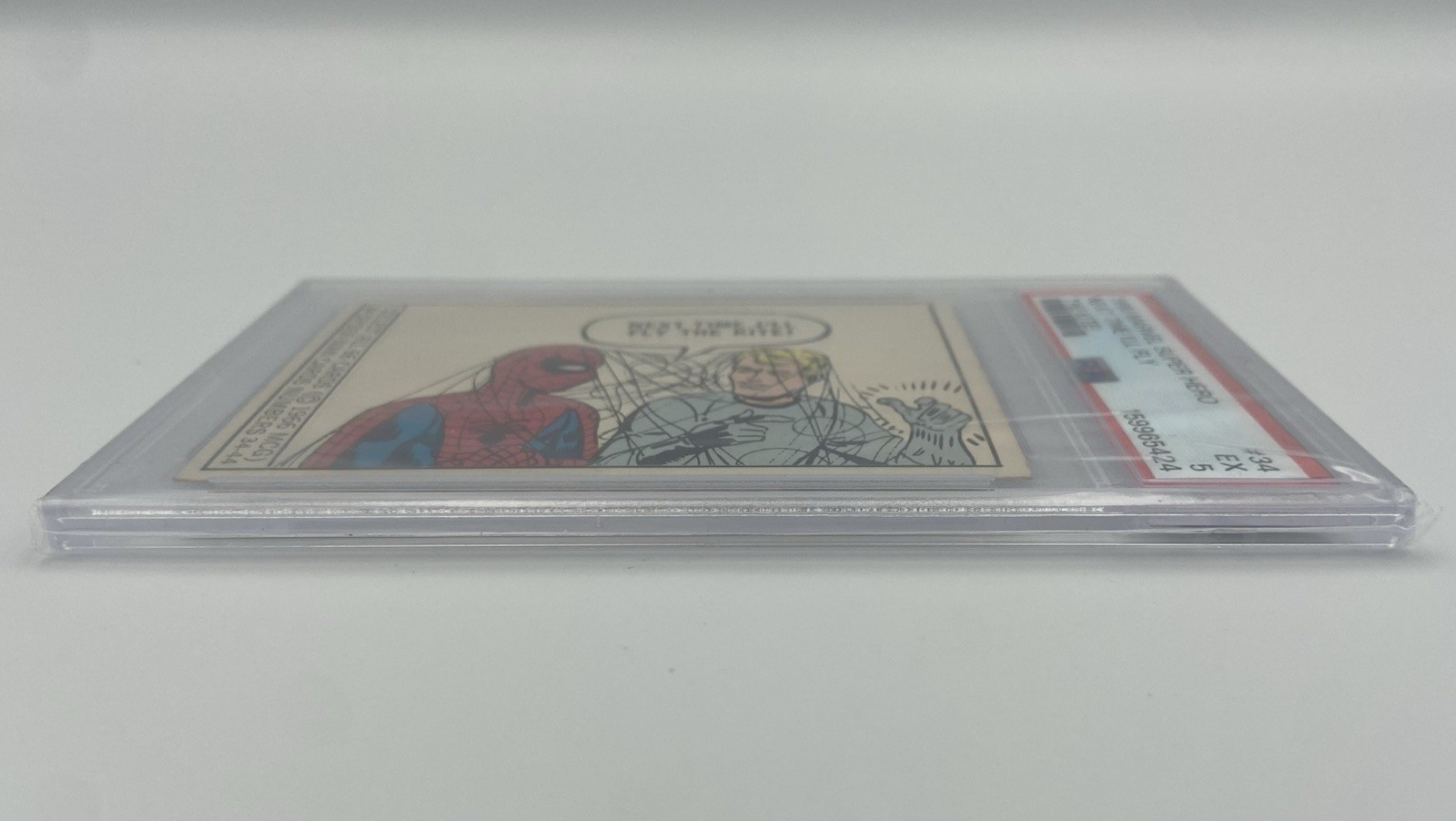 1966 Donruss Marvel Super Heroes #34 SPIDER-MAN Key 1st App ROOKIE CARD - PSA 5 view 14