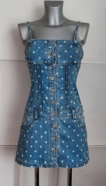 Women Pepe Jeans Dress Blue Cotton 36