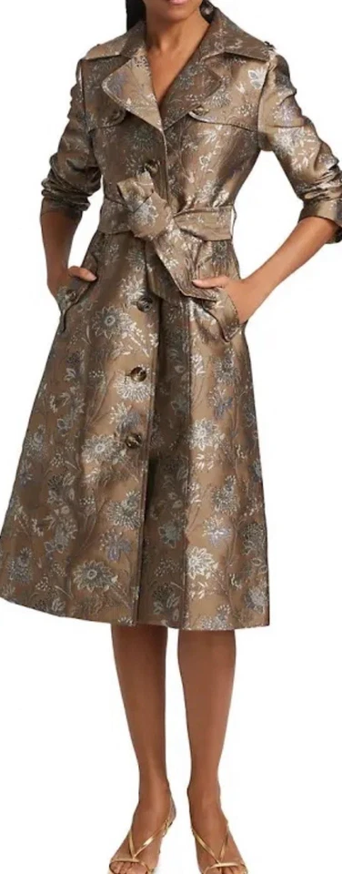 Cara Carlie Тренч Jacquard сад размер XS новый с этикетками - Изображение 2 из 4