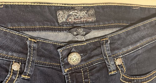 Silver Jeans Co. Aiko Bootcut Jeans Women's Dark Wash Blue Stretch Denim
