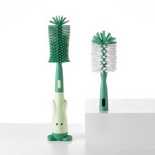 Silicone Baby Bottle Brush with Stand, Water Bottle Brush Cleaner Set
