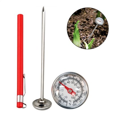 Edelstahl gemahlenen Temperaturmesser Gartenzubehör Kompostthermometer