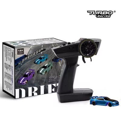 Turbo Racing C64-BLUE 1/76 RC Drift Car 2WD On Road RTR w/Radio