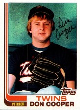 1982 Topps Don Cooper Rookie Minnesota Twins #409