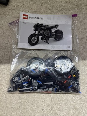 LEGO Technic 42155 The Batman Batcycle Motorcycle 99% Complete