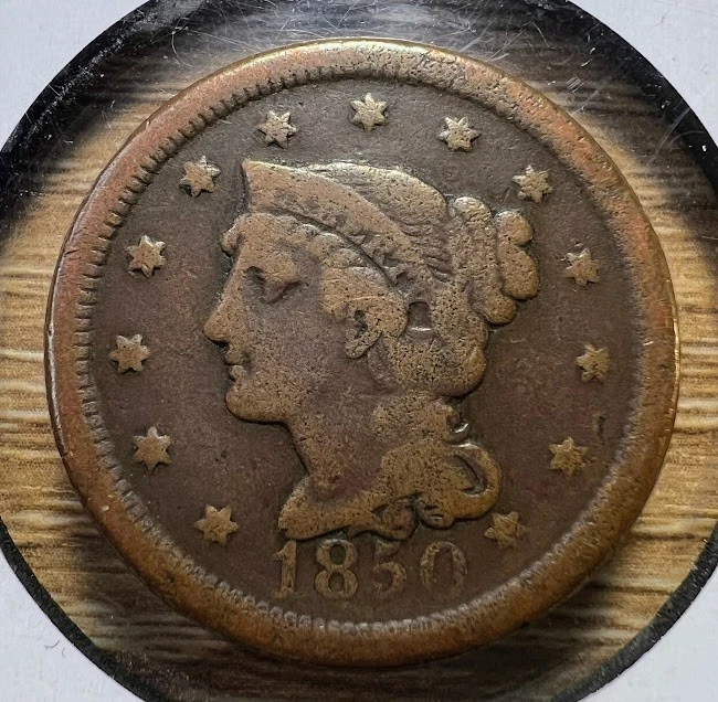 1850 Year Braided Hair Large Cents (1839-1857) for sale | eBay