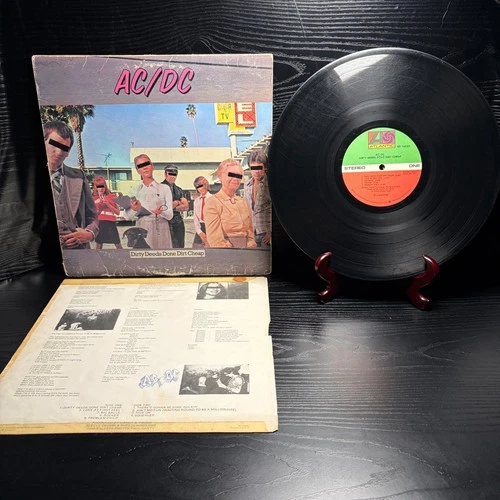 AC/DC - Dirty Deeds Done Dirt Cheap (US, 1st Press, 1981, Allied) Vinyl & OIS