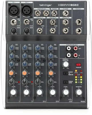Behringer Xenyx 802S 8-channel Analog Streaming Mixer - Image 1 of 4
