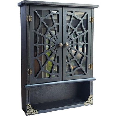 Spider Web Floating Gothic Shelf, Gothic & Vintage Wall Decor, Floating Shelves