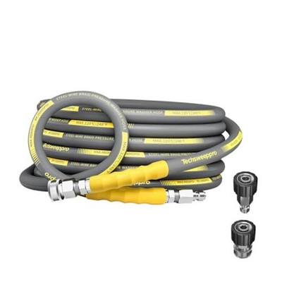 #ad 4800PSI Pressure Washer Hose with 3 8quot; Swivel Quick Connect for 25FT Gray $64.35