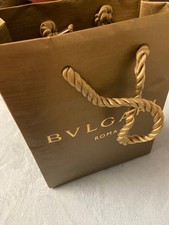Petite pochette - Sac shopping Carton Papier BULGARI ROMA Cadeau Emballage