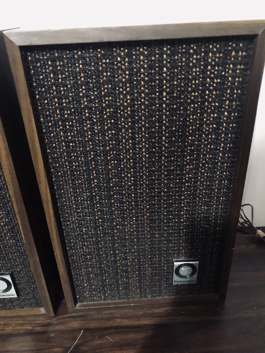 Vintage Panasonic SB-6102 Speakers Wood Cabinet Made in Japan
