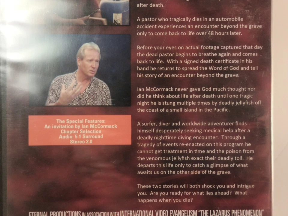The Lazarus Phenomenon: A Glimpse of Eternity (DVD, 2010) NEW Sealed - Image 4 of 4