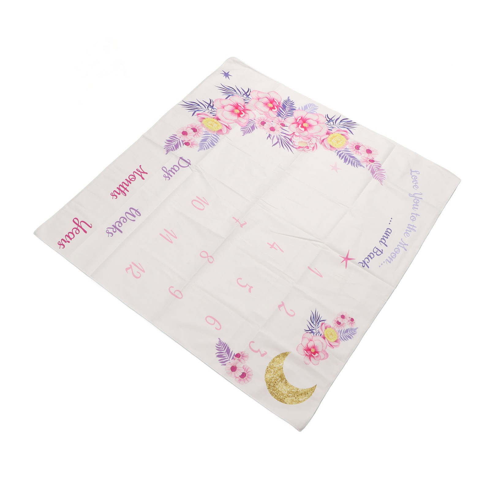 ‧Baby Monthly Milestone Blanket Innovative Decorative Cute Newborn Monthly