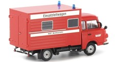 Brekina  Kommandowagen B 1000 Barkas  Blaulicht Feuerwehr IFA DDR SoMo OVP 1:87