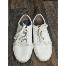 OluKai Wailea Women 7 White Leather Golf Shoes Spikeless Sneakers