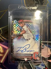 Travis Bazzana Black Xfractor Auto /10 Bowman 2025