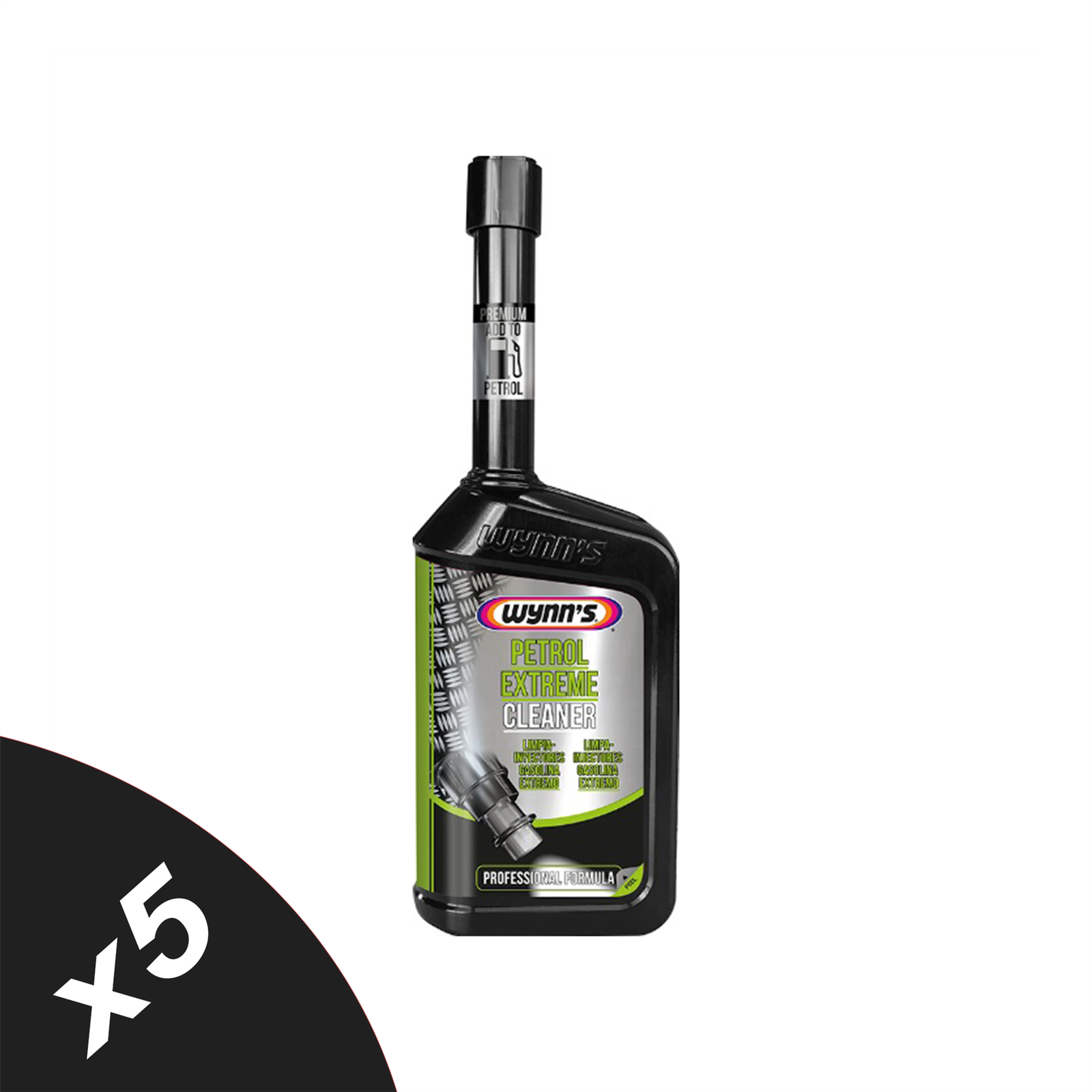 Petrol Injector Cleaner Engine Fuel System Cleaner Fuel Additive Wynns  5x500ml