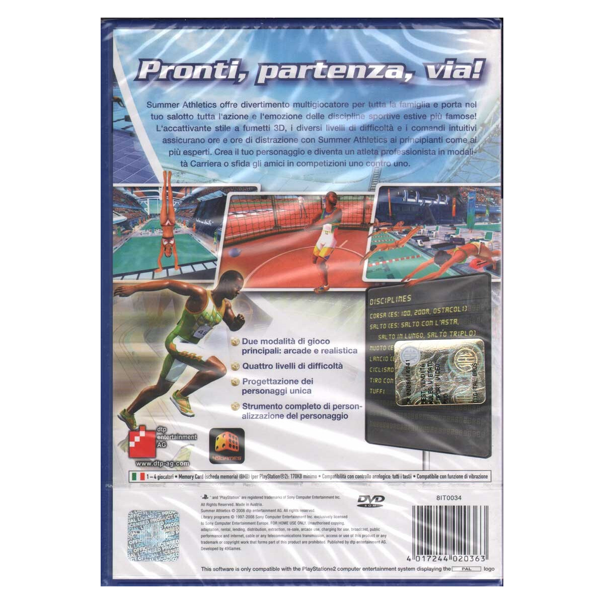 Actualités du jeu Summer Athletics 2009 sur PS2