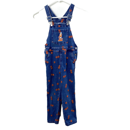 Christian Robinson x Target Microscope Denim Polka Dot Overalls 5T Blue Jeans