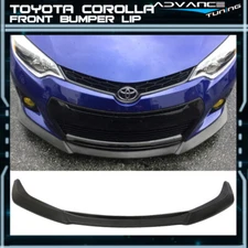 Fits 14-16 Toyota Corolla S Model GT Style Front Bumper Lip Spoiler Unpainted
