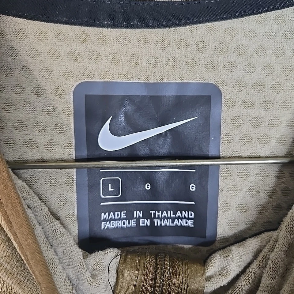 Sudadera con Capucha Nike Sin Mangas para Correr Top Para Hombres Grande Marrón Media Cremallera Pullover AR9819-284 Foto 2 de 4