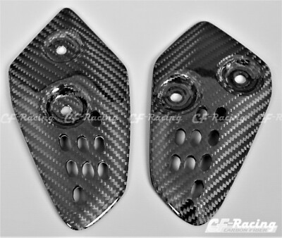 2014-2020 Yamaha FZ-07, MT-07 Heel Plates - 100% Carbon Fiber