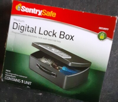 SentrySafe P021E Non-Fireproof 0.21 Cubic Feet Digital Lock Box W Override Keys
