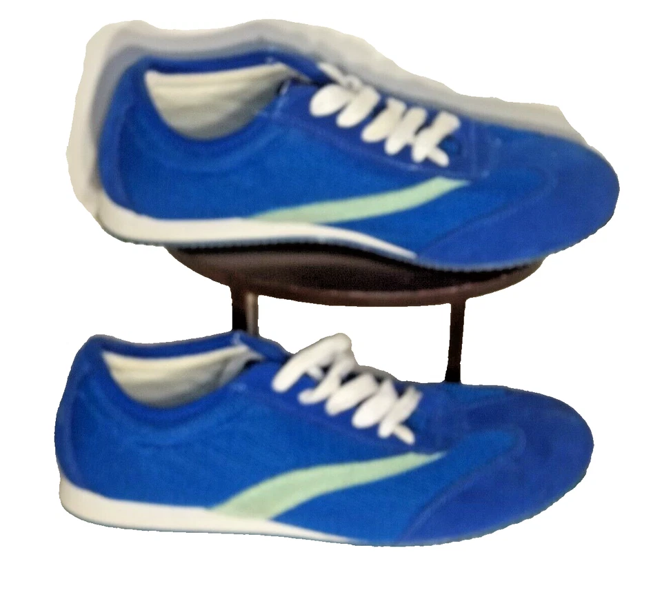 Zapatos Tenis Antiguos Azul Marino Para Mujer Talla 8 Azul Retro Años 80 Años 90 Atletismo Informal 2011 Foto 2 de 4